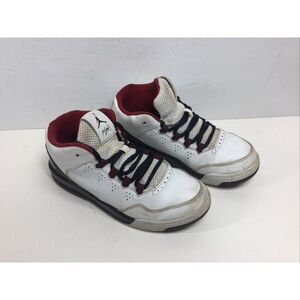 Nike Air Jordan Flight Shoes Kids Size‎ 2Y White/Red/Black Sneakers 705161-106